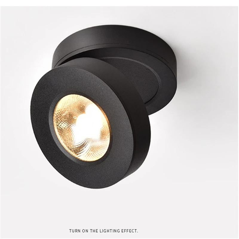  3W/5W/7W Ultra slim LED surface mounted ceiling spot lamp Foldable and 360 degree rotatable backgro - 32992060556