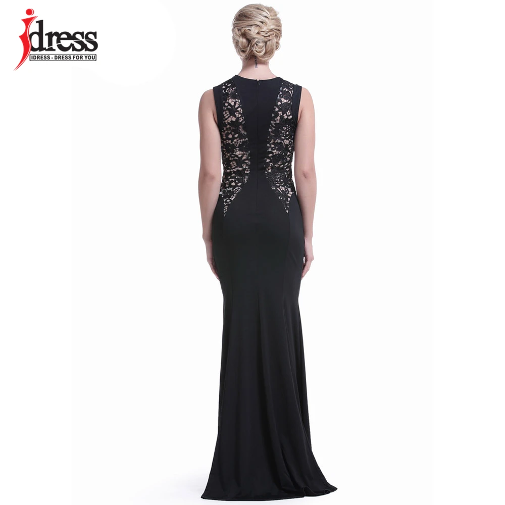 IDress Summer Women Lace Embroidery Patchwork Mermaid Dress Elegant Party Formal Gowns Maxi Long Dress Vestidos de Festa Longo  (10)