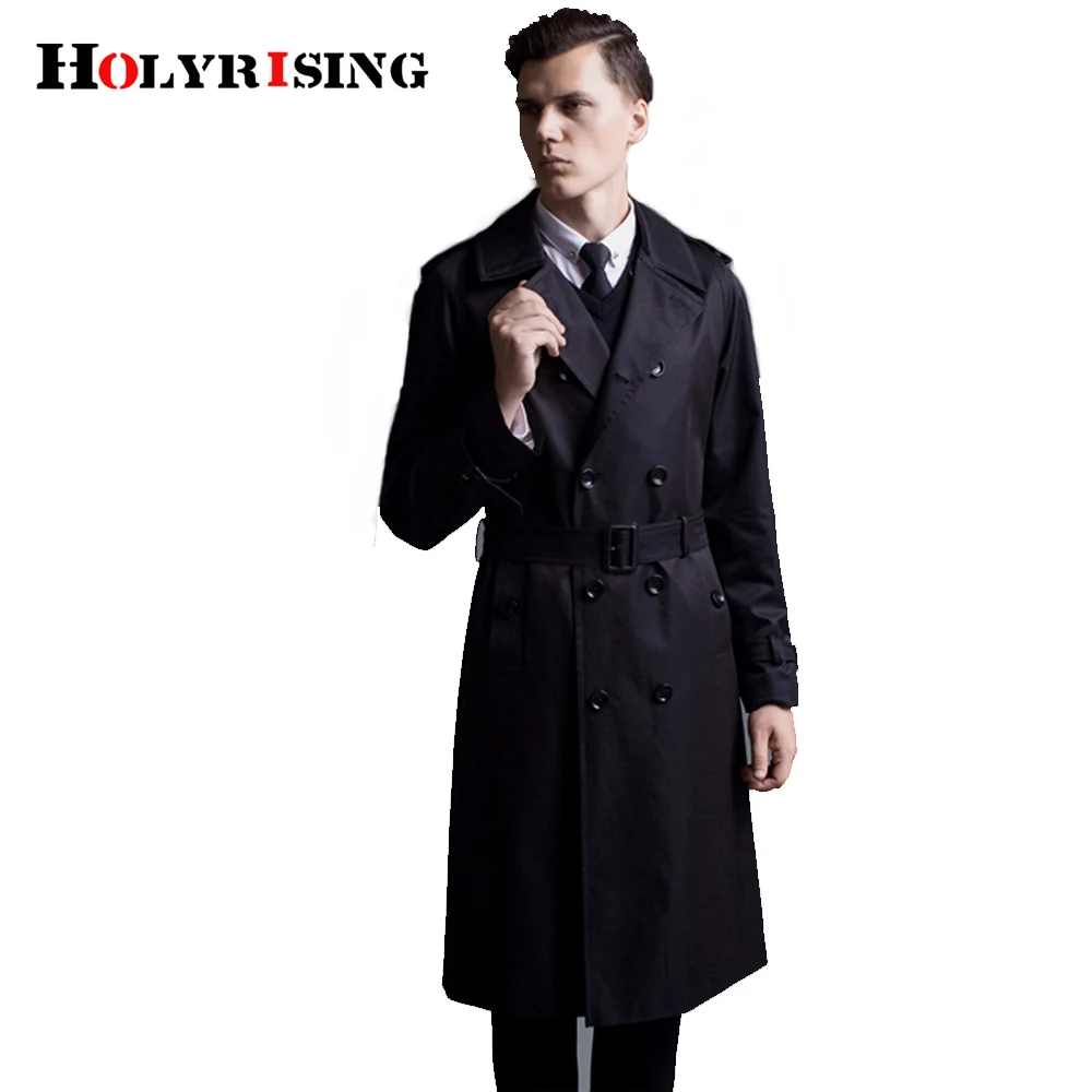 trench noir long