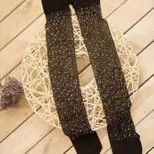 Для женщин Bling с украшениями в виде кристаллов; милая однотонная обувь Цвет экзотическая, соблазнительная носки горный хрусталь чулки, колготки в сетку, чулки мод, свяжитесь с нами