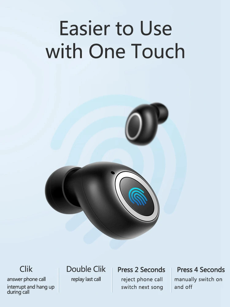 Bluetooth наушники с распознаванием отпечатков пальцев 5 0 TWS для Huawei Mate P30 P20 P10 9 Pro nova 4 e