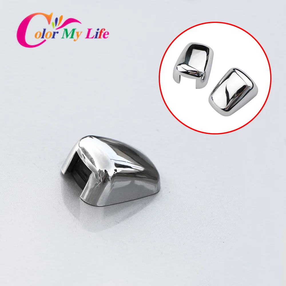 

Color My Life ABS Chrome Trim Wiper Water Spray Nozzle Cover Sticker for Dodge Journey for Jeep Compass Grand Cherokee 2011-2017