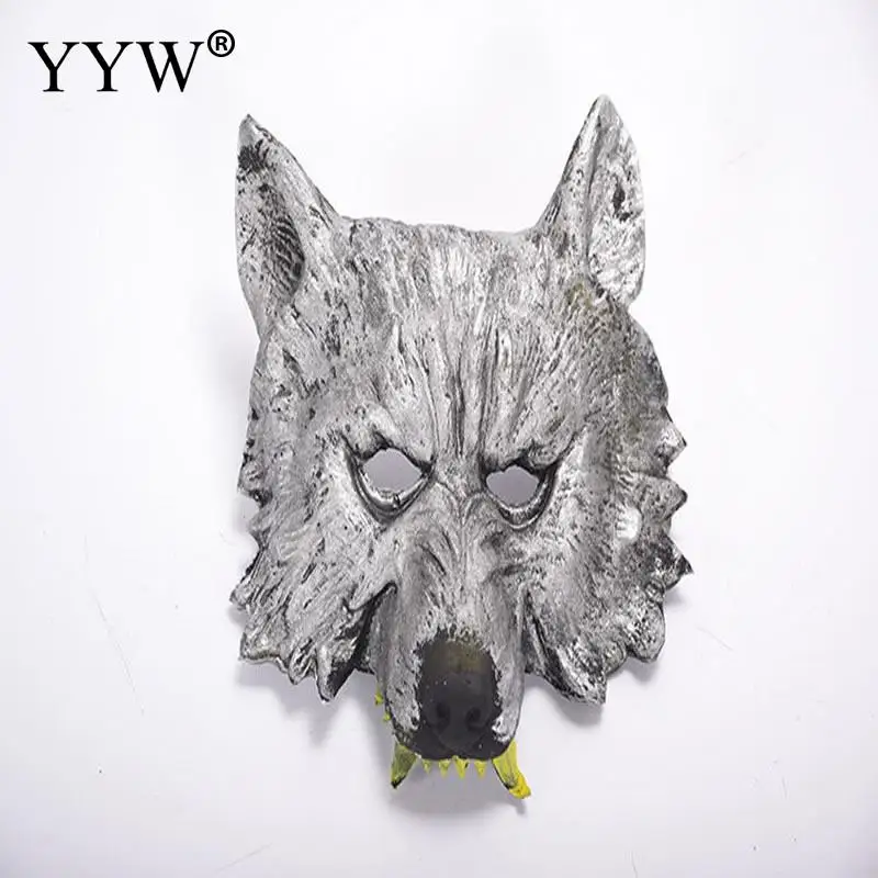 

Costume Theater Prop Rubber Novelty Masks Wolf Head Creepy Halloween Mask Party Decors Mask Mascaras Animal Masker Carnival