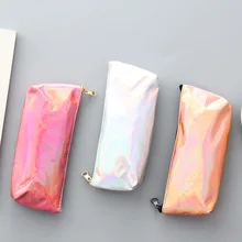 

1 Pcs C Simple laser Pencil Case Gift Estuches School Pencil Box Pencilcase Pencil Bag School Supplies Stationery