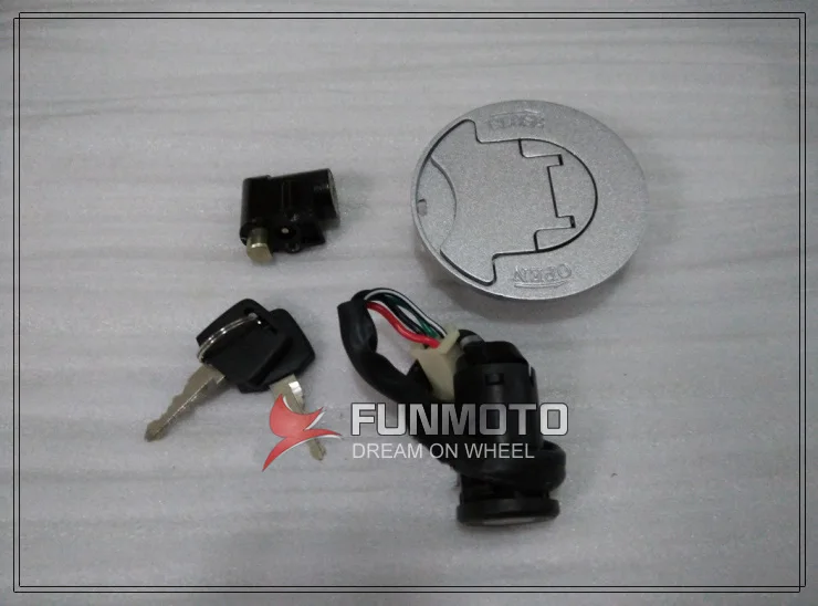 IGNITION KEY FUEL TANK KEY LOCK SET OF BASHAN 200 6 7/BS200 6 7in