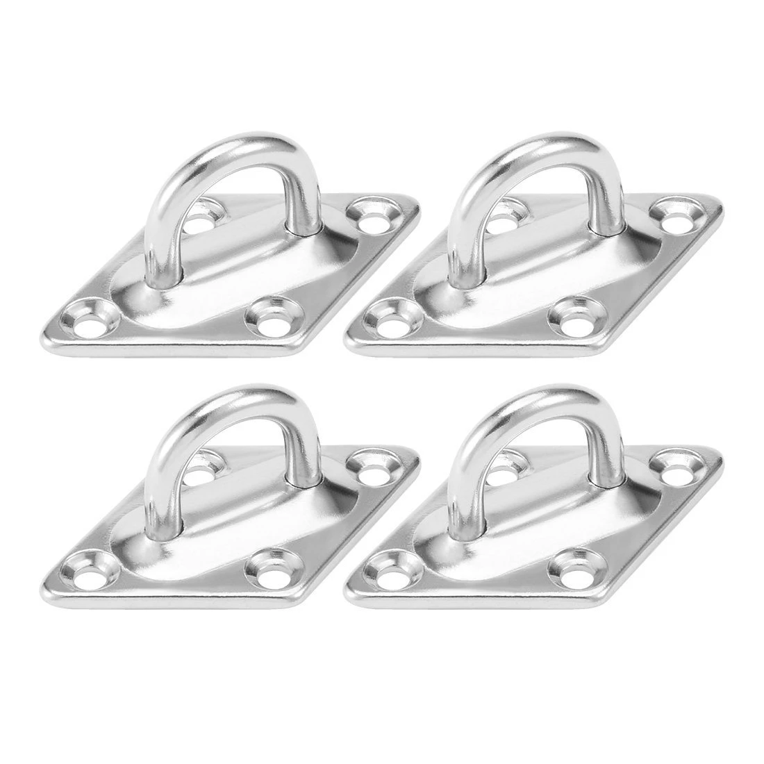 

Higu quality Heavy Duty 304 Stainless Steel 12mm Thick Ring Sail Shade Pad Eye Boat Rigging Oblong Pad Eye Plates Staple Hook