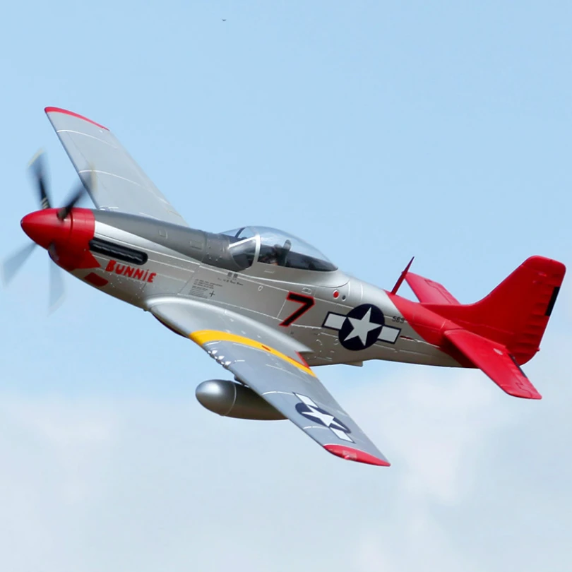 ラジコン飛行機 ムスタング P-51D 1/6 エンジン、75～120 翼長