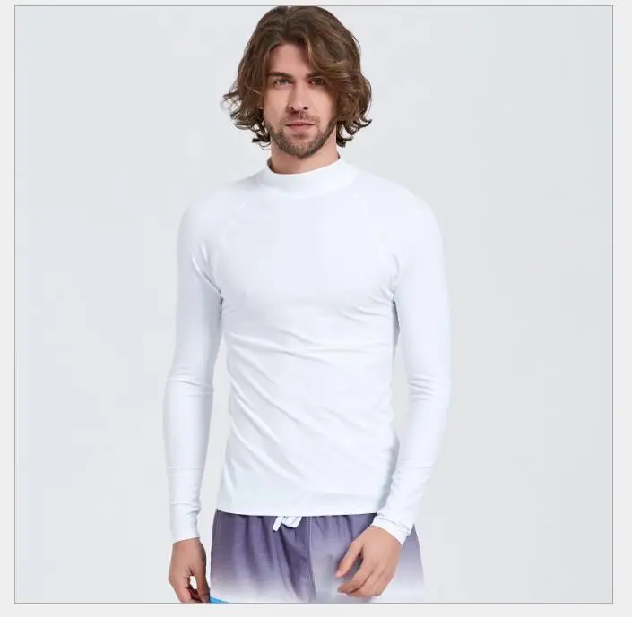 طفح الحرس الشمس حماية الغوص طويلة الأكمام ملابس السباحة عالية الجودة ليكرا Rashguard للرجال بذلة تصفح قميص 6 ألوان طفح الحرس الشمس حماية الغوص طويلة الأكمام ملابس السباحة عالية الجودة ليكرا Rashguard للرجال بذلة تصفح قميص 6 ألوان