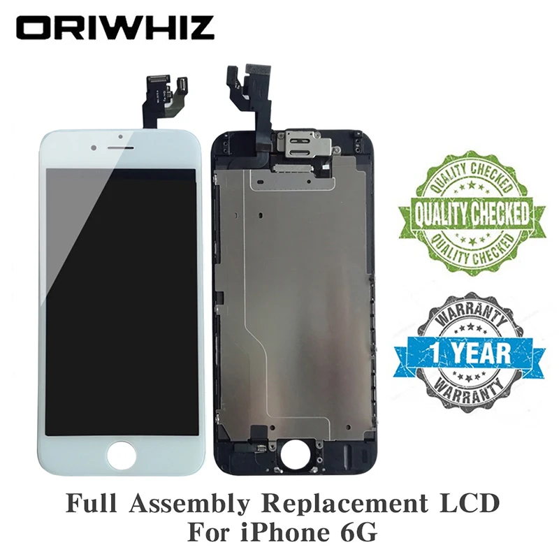 

10PCS LCD Screen for iPhone 6 Display Assembly Digitizer Touch Screen Replacement with Front Facing Camera Speaker Pre-Assemble