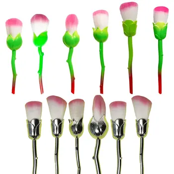 

6 Pcs / Set Of Beauty And Rose Shape Makeup Brush Foundation Powder Composition Flower Brush Set Beauty Blush Brush