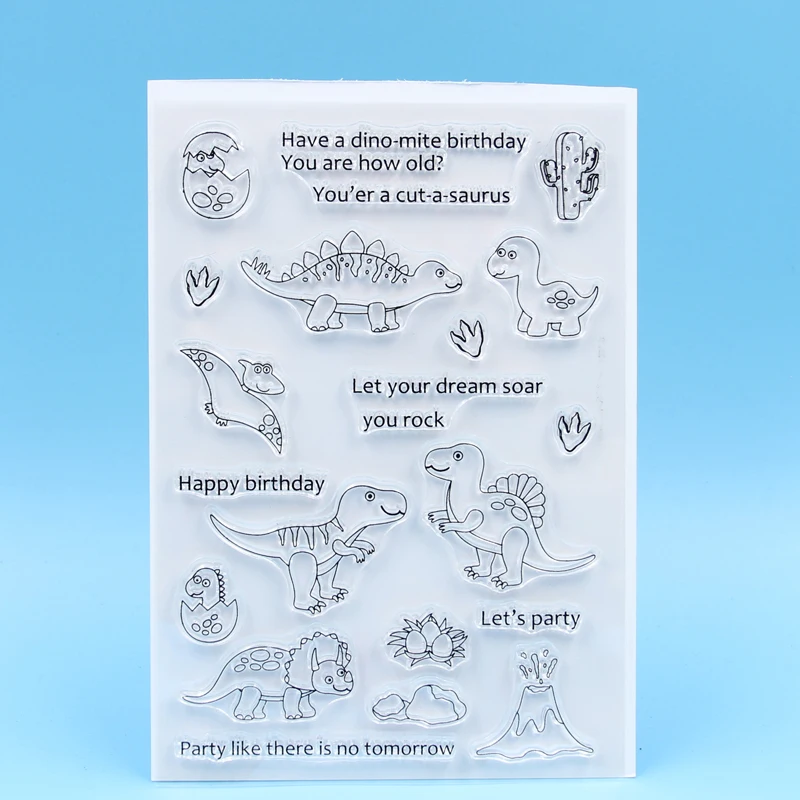 

Dinosaur Transparent Clear Stamp for DIY scrapbooking/Card Making CO43