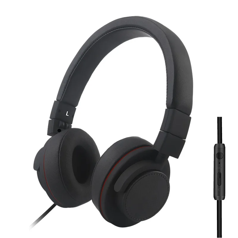 

GORSUN HiFi Headphone 3.5mm Wired Headset Earphone Foldable Adjustable with Microphone and Volume Control for Cellphone Computer