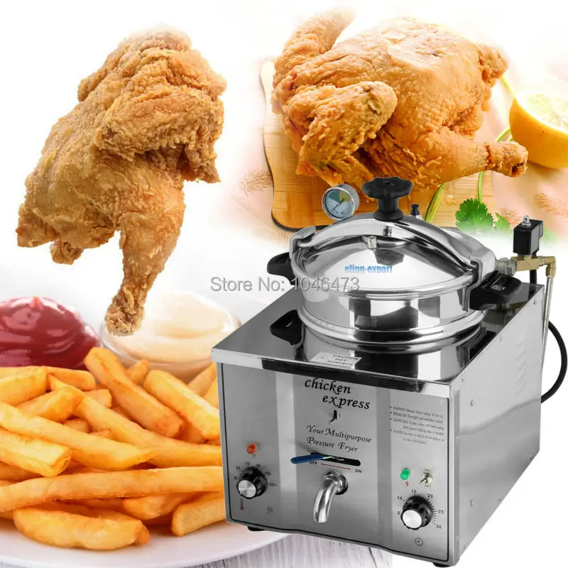 Ship From Us 16l Stainless Steel Cooking Countertop Fried Chicken