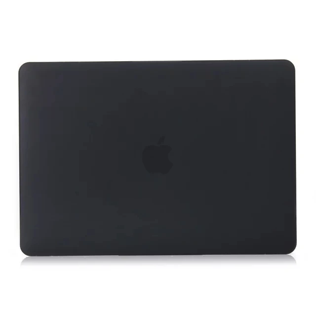 Прорезиненный Матовый Жесткий чехол для нового Macbook Pro 13 15 с и без сенсорной панели A1706/A1708/A1707 - Цвет: Matte Black