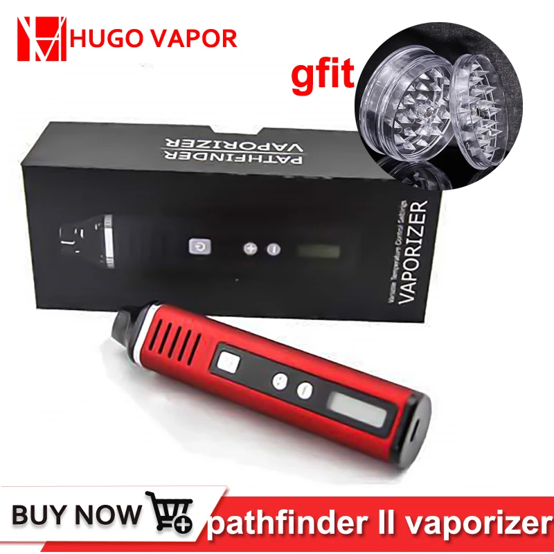 

original Hugo Vapor 2200mAh Pathfinder V2 Dry Herb Wax Kit Pathfinder II Vape Pen electronic cigarette vaporizer