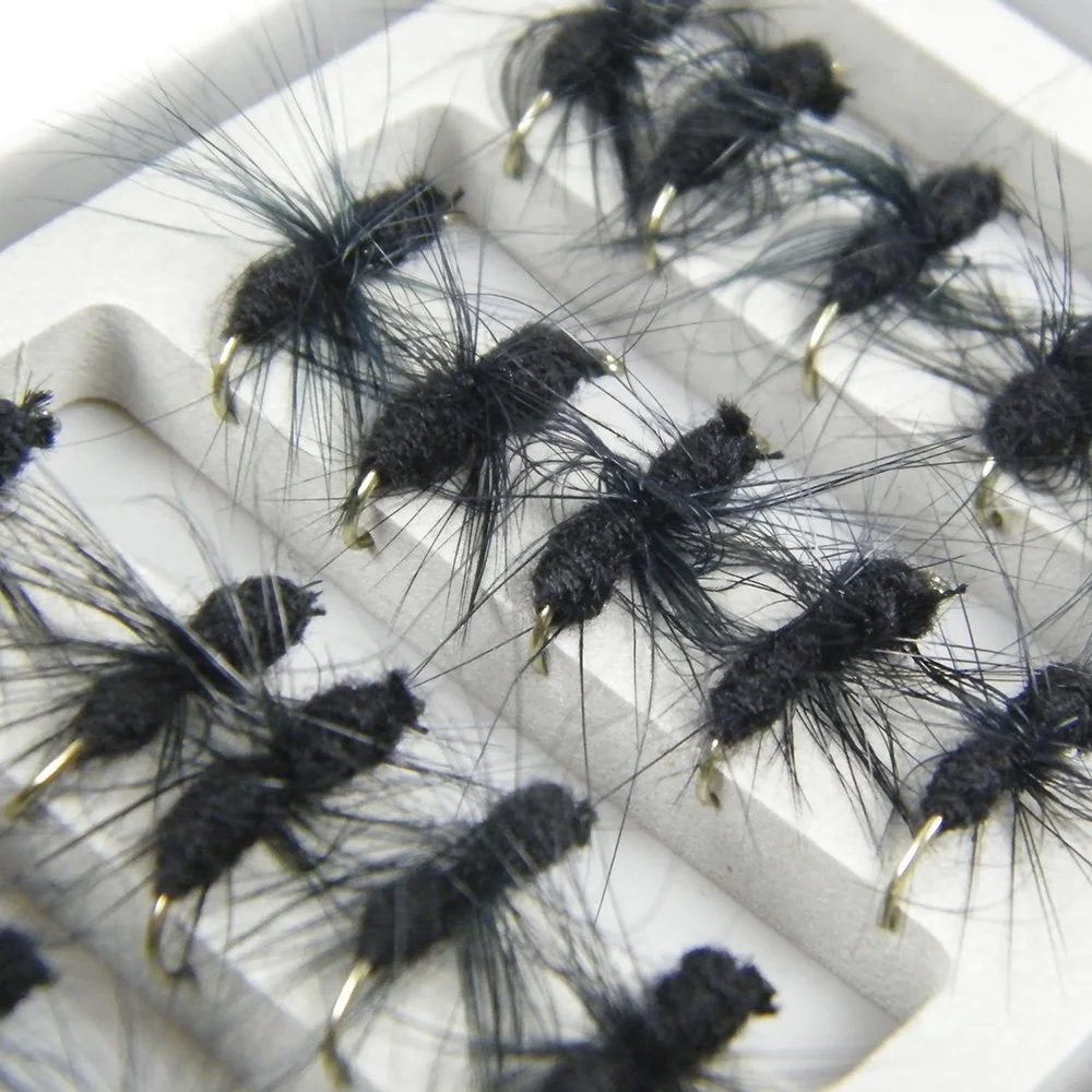black Ant Single Hook fly fish Fly Fishing lure baits detail