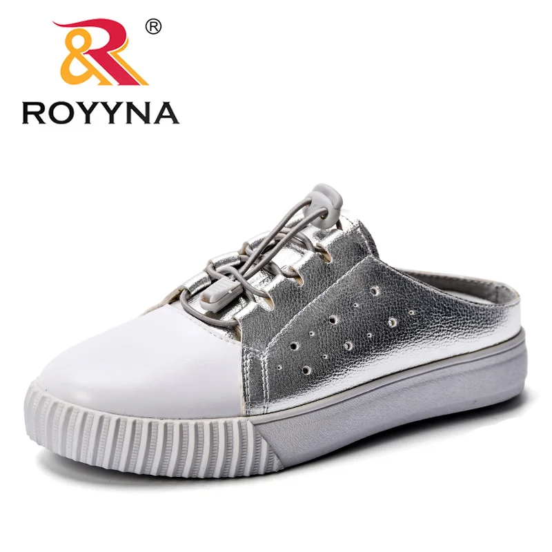 

ROYYNA 2018 Autumn Women Shoes Fashion Solid Color Women Vulcanized Shoes Synthetic Lace-up Casual Shoes Woman Sneakers Lady