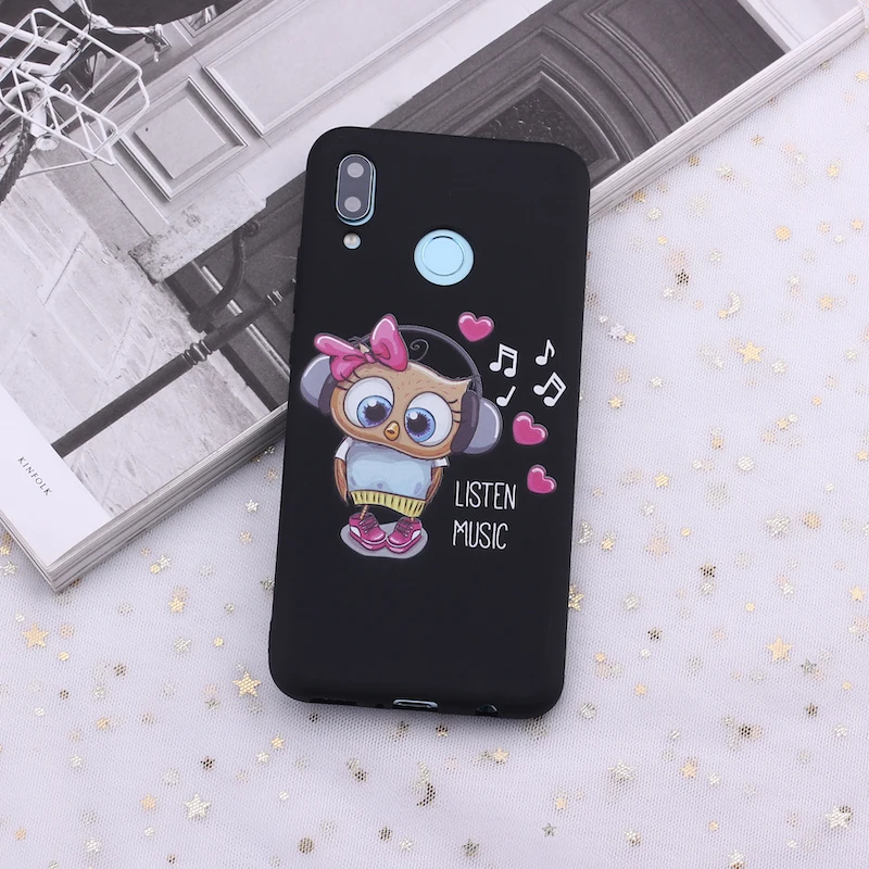 Для Xiaomi mi Red mi Note 5, 6, 7, 8, 9 lite Pro Plus, милый силиконовый чехол для телефона с изображением совы