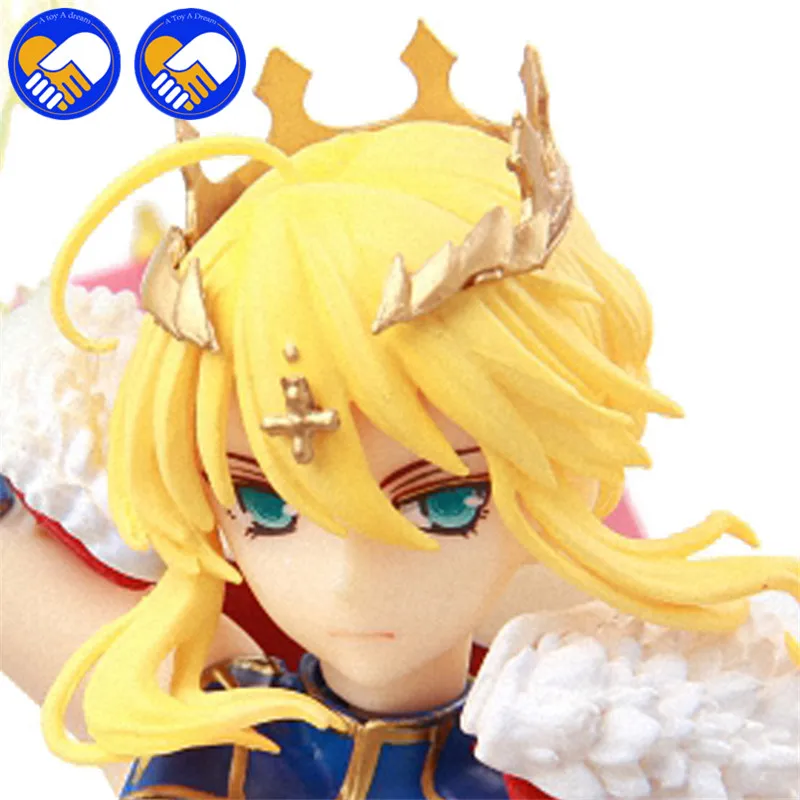 Аниме FGO Fate/Ночной меч Lancer Altria Pendragon Saber. Abyss kurodragon Excalibur Белая лошадь фигурка рыцаря