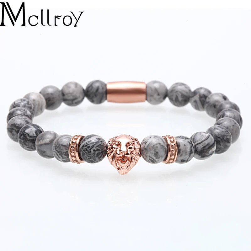 Mcllroy шармы браслет/Мужчины/Женщины/бусины из натурального камня/браслеты со