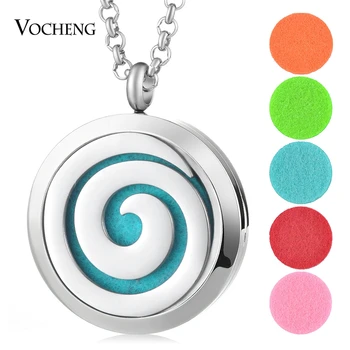 

10pcs/lot 316L Stainless Steel 30mm Essential Aromatherapy Oil Diffuser Locket Jewelry Pendant Magnetic with Felt Pads VA-403*10
