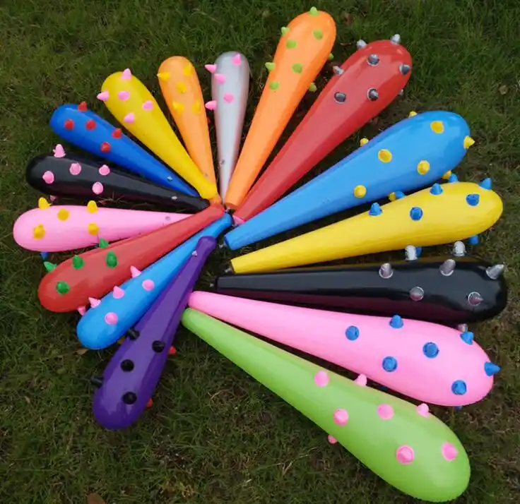 1 pçs 55 cm/85 cm espessamento grande inflável lobo dente barra martelo e prego martelo brinquedo inflável