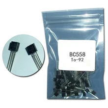 100 шт./лот BC558 to92 PNP транзистор набор DIP транзистор набор bc558 TO-92 фото транзистор pnp Силовые транзисторы 0.1a30v