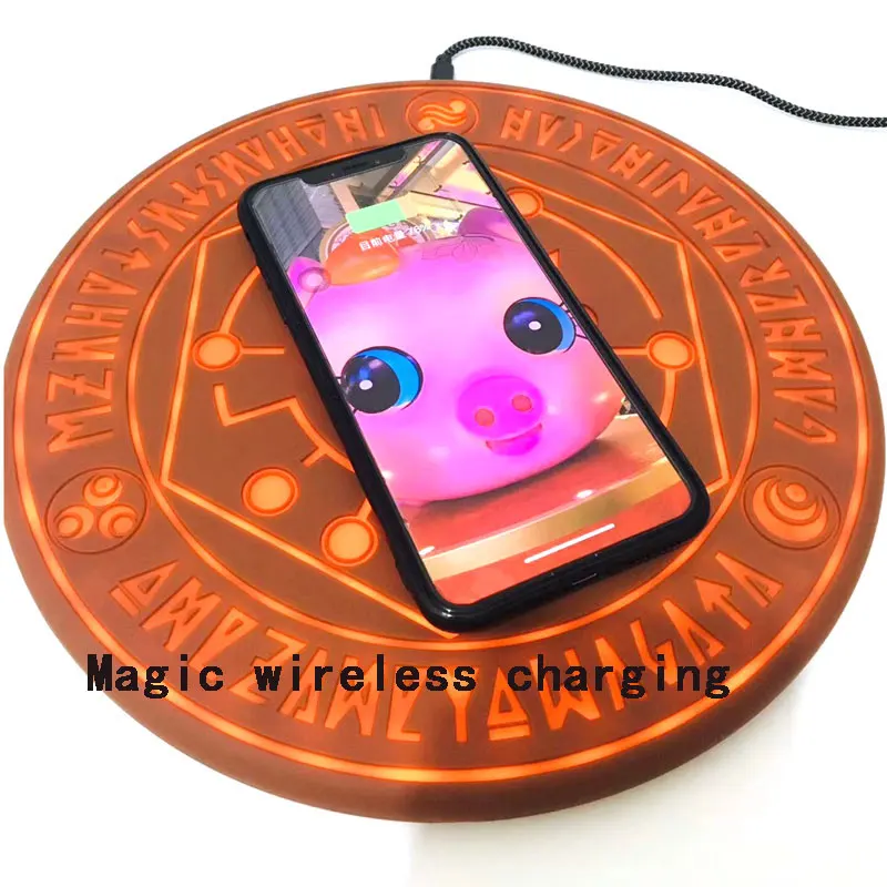 Подходит для беспроводного зарядного устройства Magic Circle Qi 10 Вт Быстрая зарядка для iPhone X XS 8 для samsung millet Redmi huawei Honor