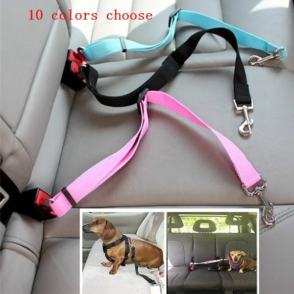 10 color to choose 1pcs Car font b Pet b font Dog Cat Adjustable Vehicle Safety