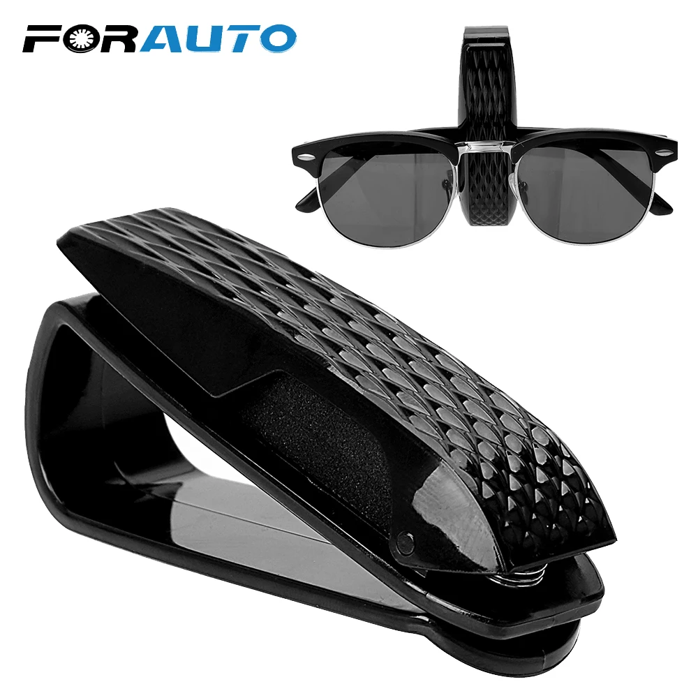 JiAQI Lot de 2 supports pour lunettes de soleil de voiture avec clip de fixation pour lunettes de soleil de voiture /à double extr/émit/é et support rotatif /à 180 degr/és