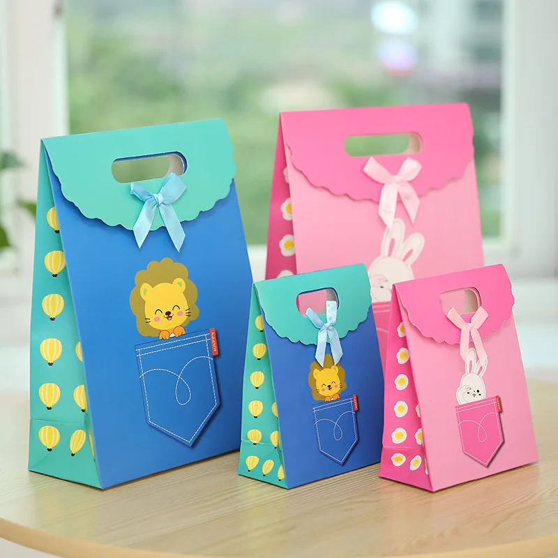  Plus Nao Paper Bag, Gift Bag, Handbag, Bear, Rabbit, Lion  Animal, Cute, Gift, Birthday, Anniversary, Christmas, Miscellaneous Goods -  lion : Office Products