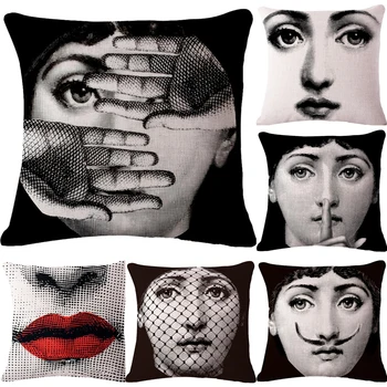 

Decorative throw pillows case Cute Cartoon face Chair cushion cover for sofa home decor almofadas pillowcase for Home decorative