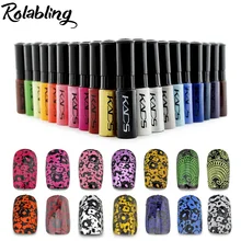 Оптовые отличное качество stamp польский 6 Бутылок/СЕРИЯ гель лак для ногтей nail art pen 21 цвет Опционный 7 мл Более интересным 4 Seasons