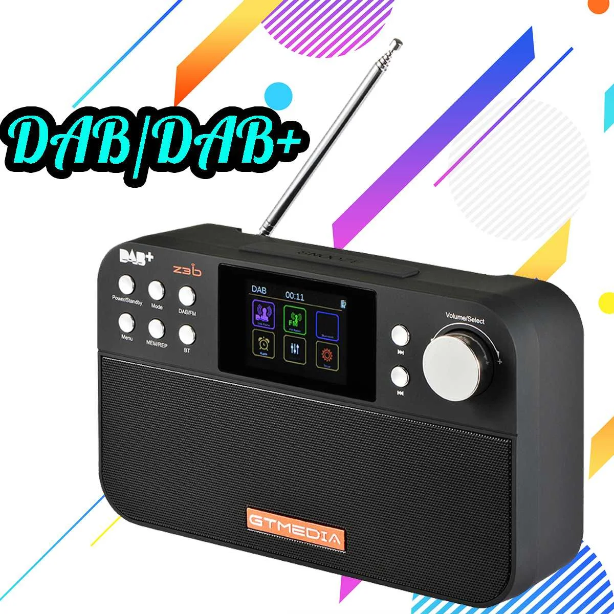 

bluetooth 4.0 Portable Digital Radio DAB DAB+ FM RDS Multi Band Radio Stereo Speaker With TFT Display Alarm Clock Sleep Timer
