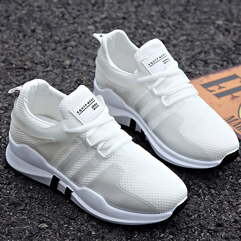 

2019 spring/autumn sneakers woman shoes size 35-40 air mesh breathable shallow white and black sneakers for women