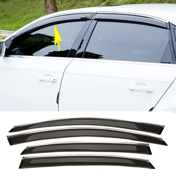 

4pcs For Audi Q3 2013-2018 Window Visor Deflectors Sun Guard Rain Vent Shield Car Styling Accessories