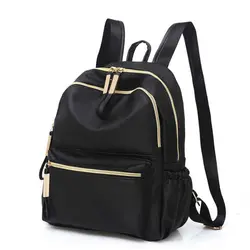 Популярный Повседневный Оксфорд рюкзак женский черный водонепроницаемый нейлон школьные сумки для девочек-подростков Высокого Качества