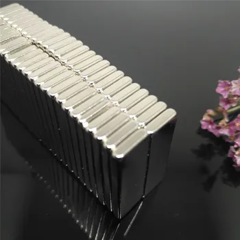 

Zion 50pcs 30x10x4mm earth magnet N35 strong block neo magnet 30mmx10mmx4mm permanent super neodymium magnet 30*10*4mm