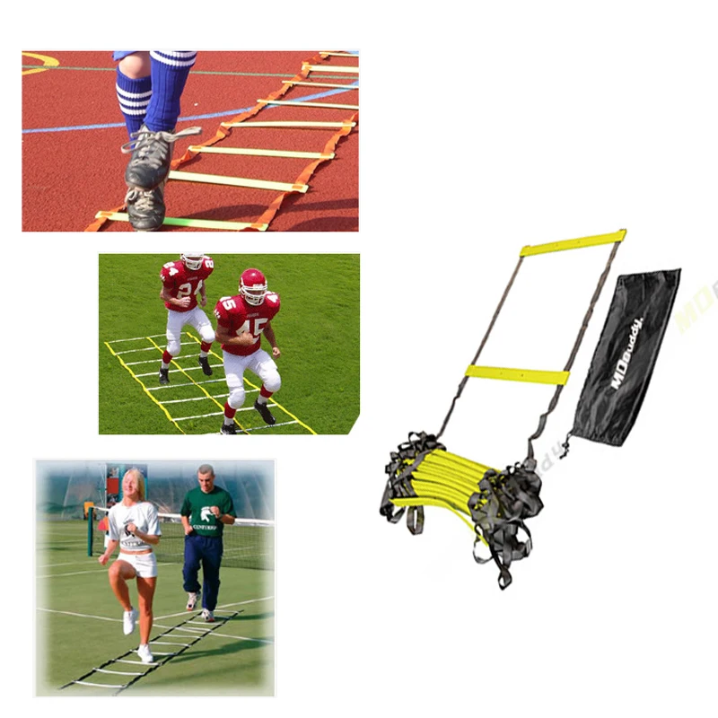 

High-end TPR 17 rung 8M Agility Ladder for Speed Soccer Football Speed Training With Carry Bag Outdoor Fitness Equipment