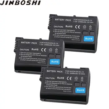 

3pcs/lots EN-EL15 en el15 digital battery for Nikon D7000 SLR camera battery D7200 D7100 D7500 D610 D750 D810 D850 Z7 Z6