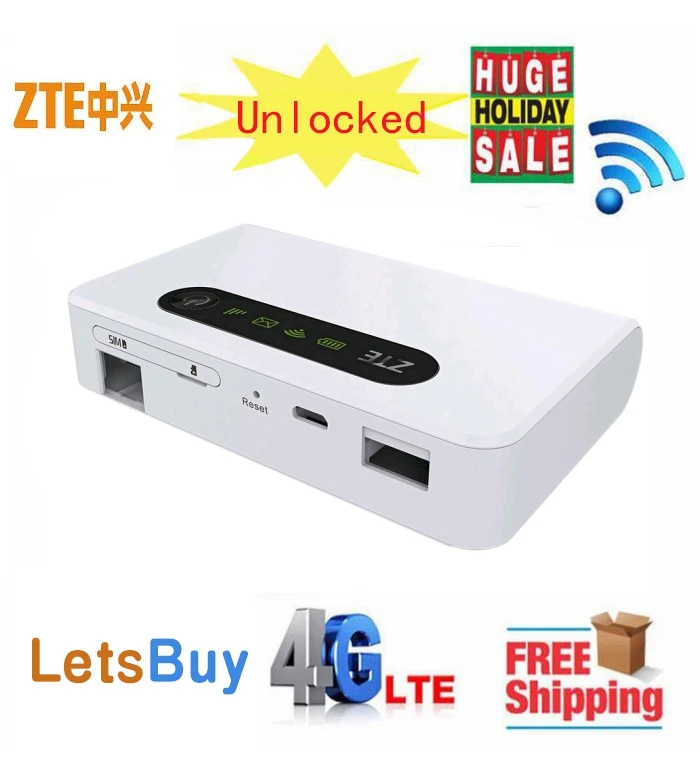 

Unlocked ZTE MF903 4G LTE Pocket WiFi Router 5200mah power bank with lan port LTE FDD Band 1 2 3,5,8 ,TDD Band 38/39/40/41