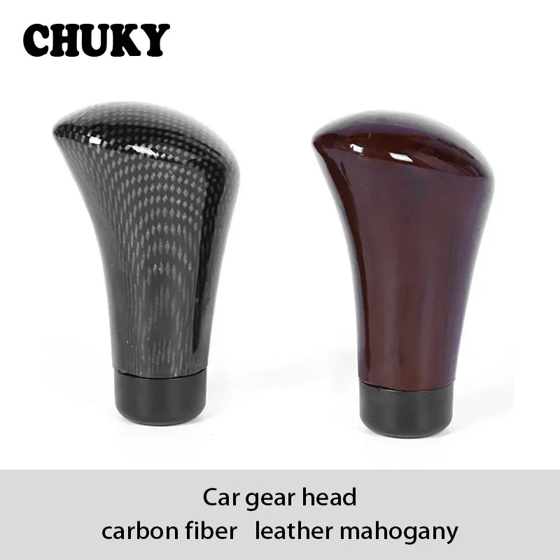 

CHUKY Carbon Fiber Imitation Mahogany Manual Gear Knob Shifter Lever Cover For Renault megane 2 3 Kia rio ceed Mitsubishi lancer