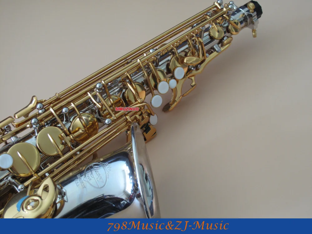 Новый чехол с никелированным корпусом и Золотым Лаком для альт саксофона sax Eb High F