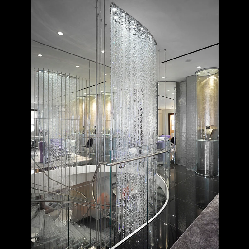 Customize Contemporary Waterfall Chandelier For Staircase Contemporary Waterfall Chandelier
