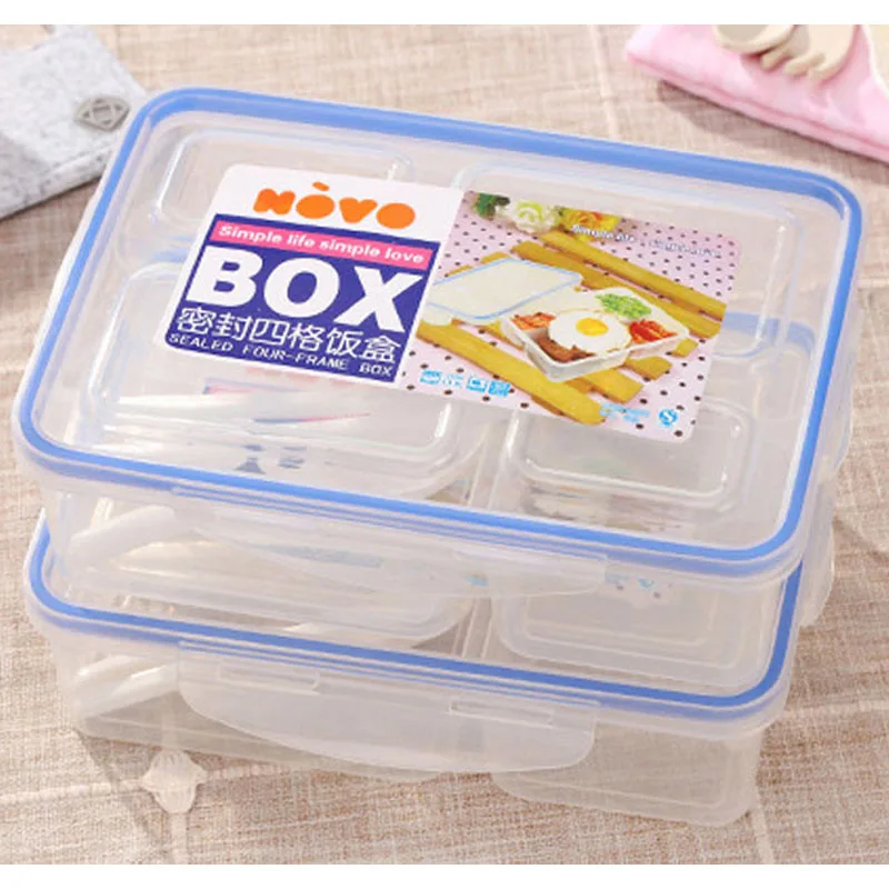 Классический контейнер для ланча бэнто, контейнер для еды с подогревом, термос с разделенными ячейками еды для детей и взрослых, кухонные инструменты для ныряния