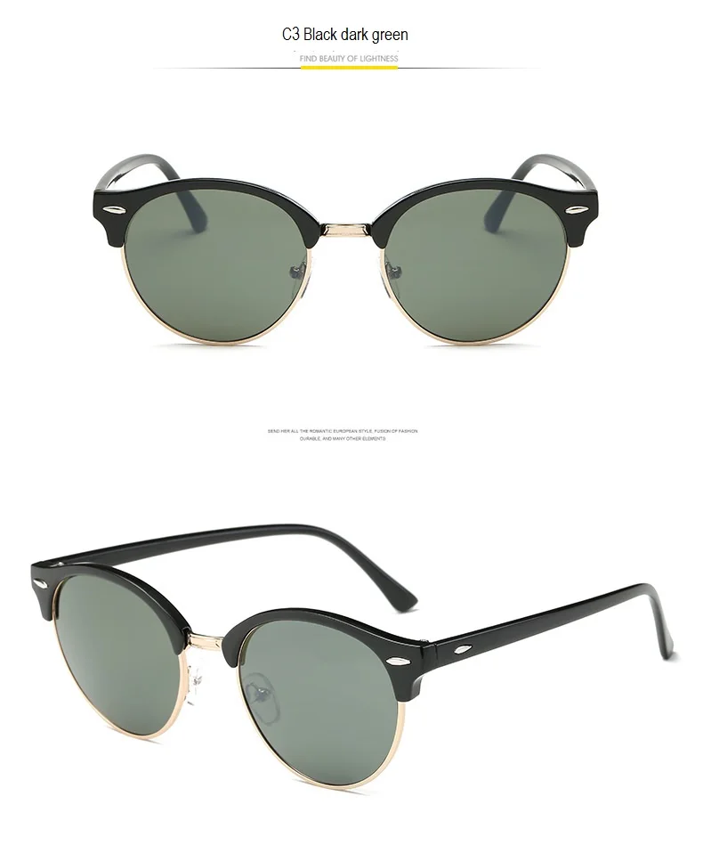 Круглые Солнцезащитные очки женские для мужчин okulary модные брендовые Винтажные Солнцезащитные очки женские Ретро оправа для очков de sol zonnebril dames