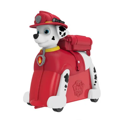 Модный милый детский чемодан на колесиках в форме собаки, детская игрушка в подарок, переноска на колесиках, чемодан на колесиках - Цвет: Красный