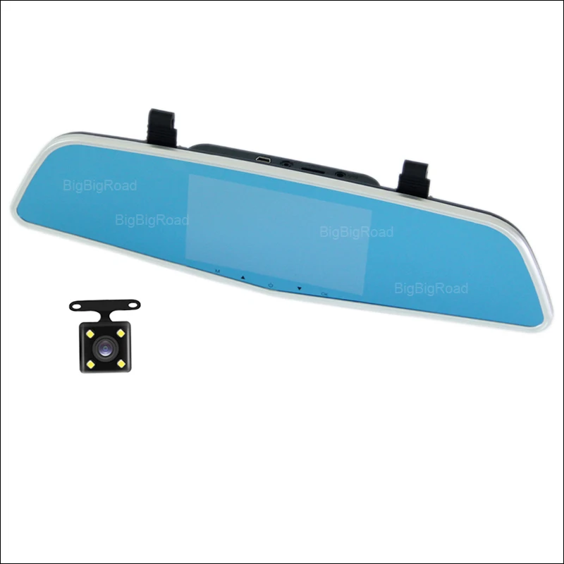 

BigBigRoad For infiniti JX35 FX50 FX45 QX56 Car DVR Rearview Mirror Video Recorder Novatek 96655 5 inch IPS Screen dash cam