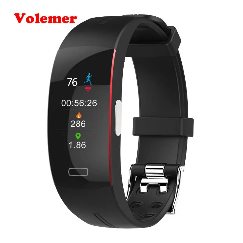 

Volemer P3 Color Screen Smart Wristband Blood Pressure Fitness Tracker Heart Rate Monitor Sport Smart Band ECG+PPG PK mi band 3