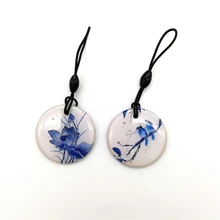 1 шт./лот 125 кГц RFID T5577 Токен тег цепь для ключей брелок кольцо перезаписываемый Бланк карты значок для ID карты копировальный аппарат Дубликатор Cloner